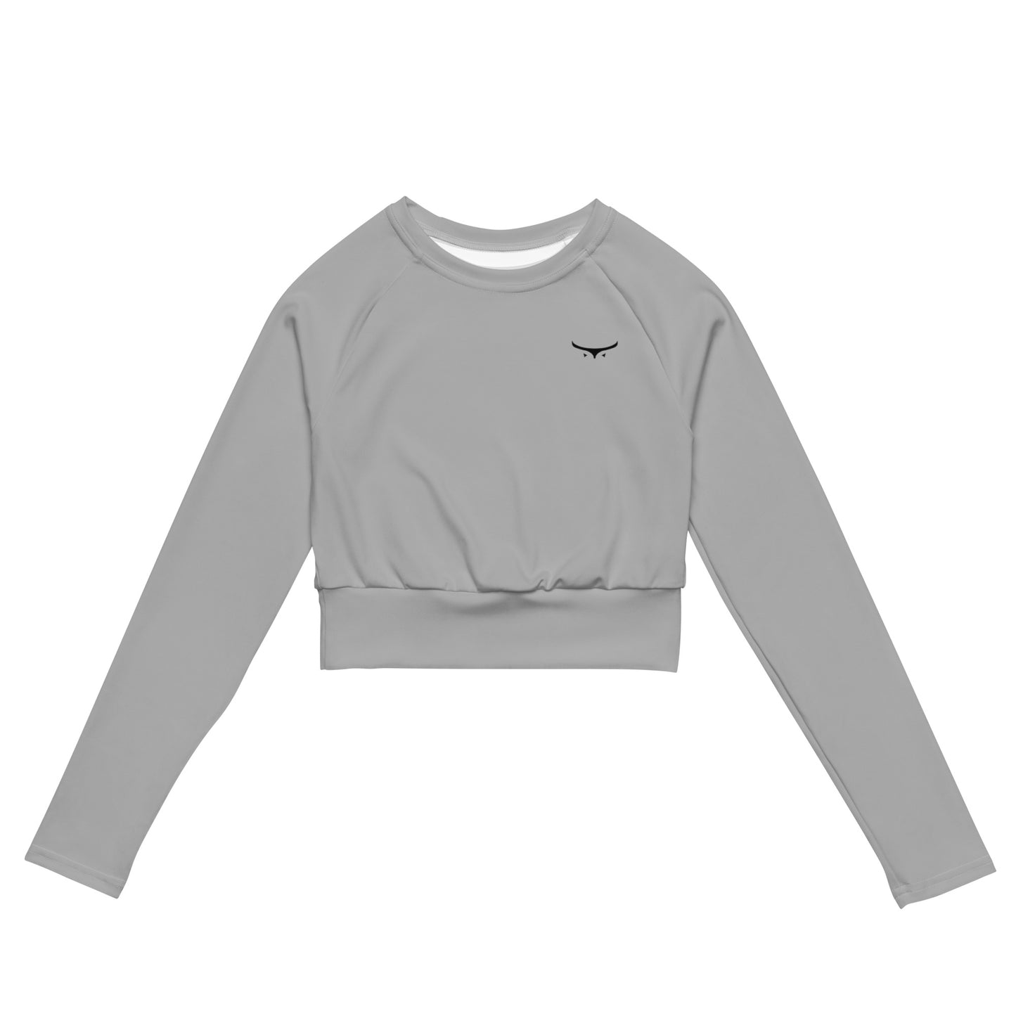 Crest Long-Sleeve Crop Top