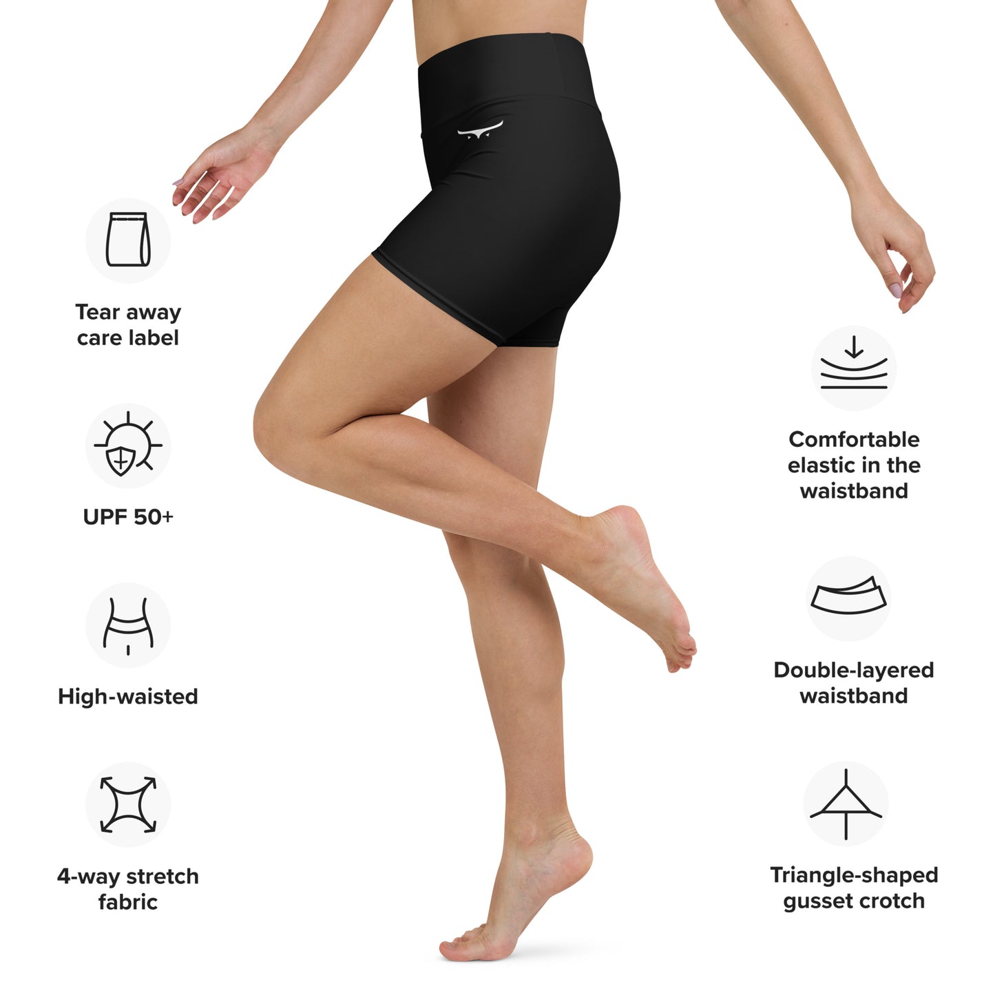 Crest High-Waisted Shorts
